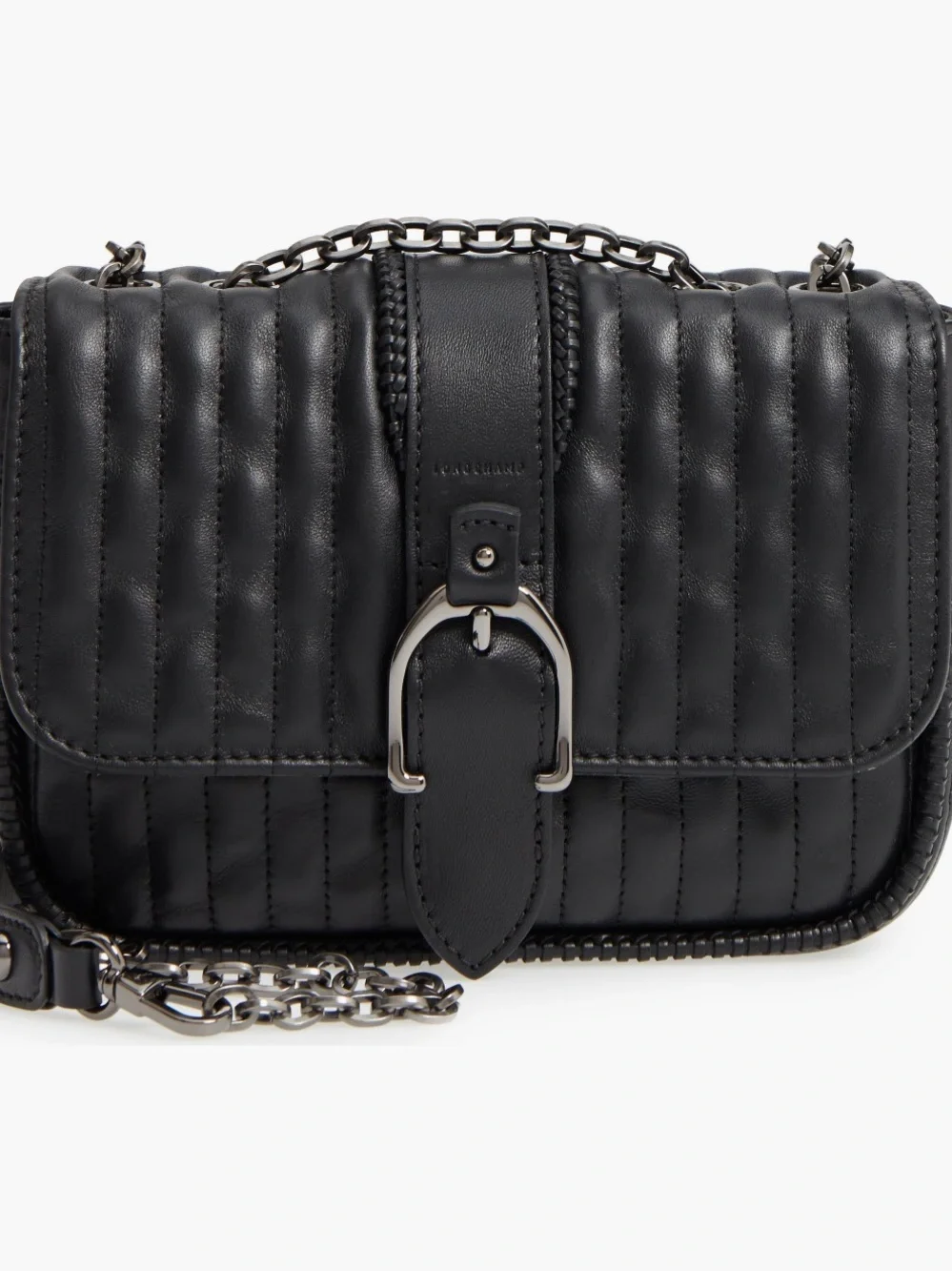 Longchamp Quilted Leather Chain Strap Shoulder Crossbody Handbag NWT